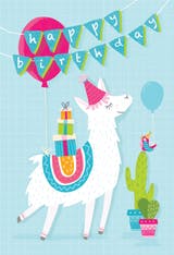 Llama Drama - Happy Birthday Card